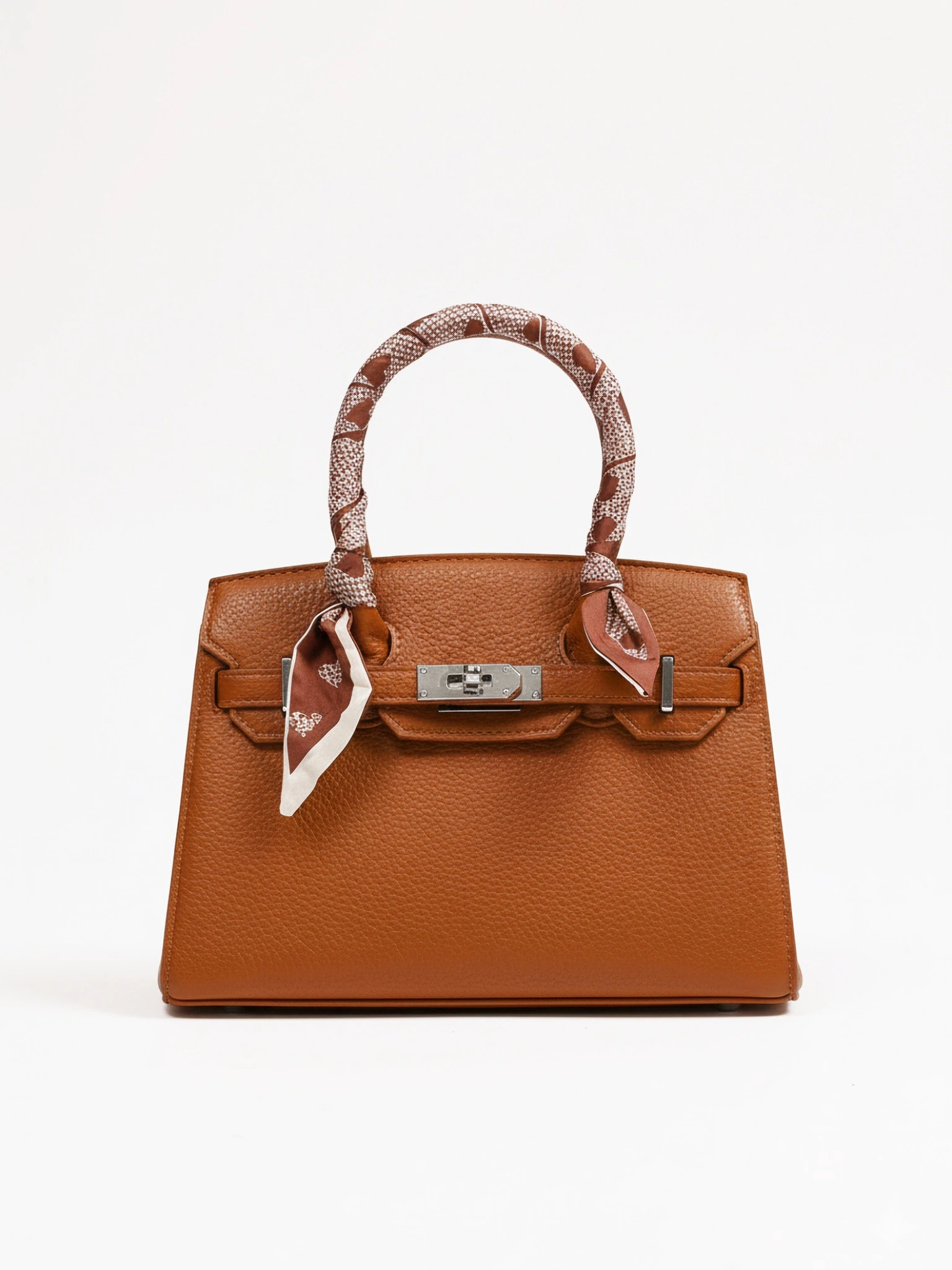 Сумка-тоут  с декоративным платком в ассортименте